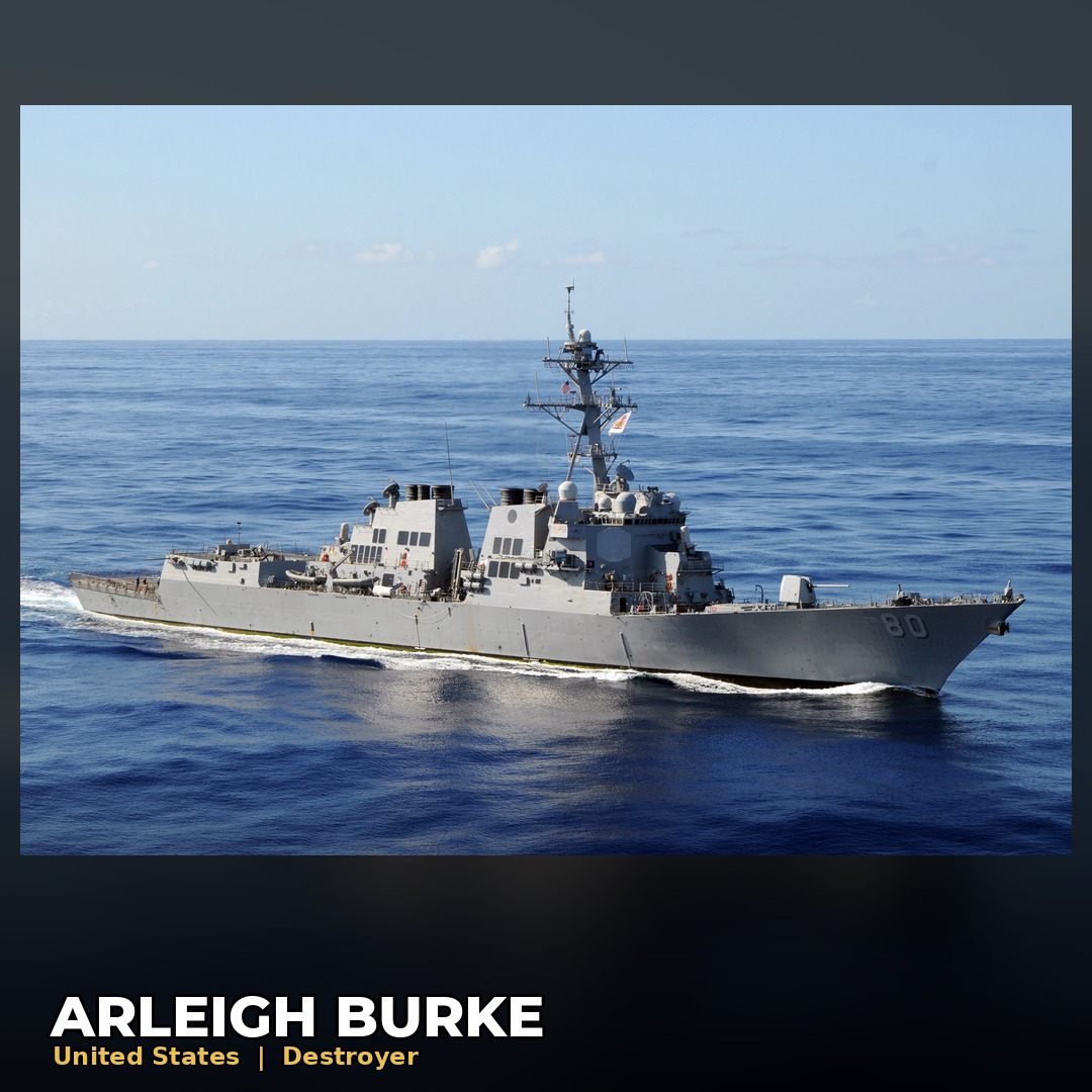 Arleigh Burke-class destroyer underway